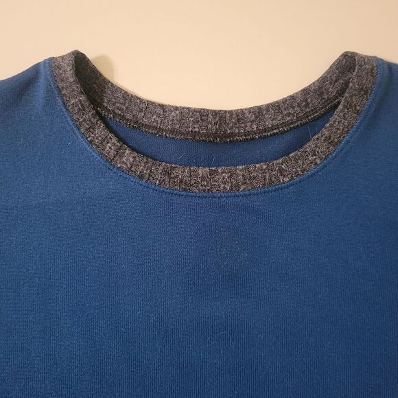 Cuddl Duds Women's Teal Long Sleeve Crewneck Pullover Top - Picture 8 of 11